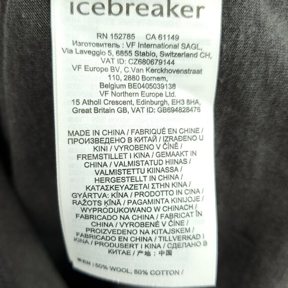 Icebreaker Central Classic Short Sleeve T-Shirt Short Sleeve M Gray - Picture 13 of 15